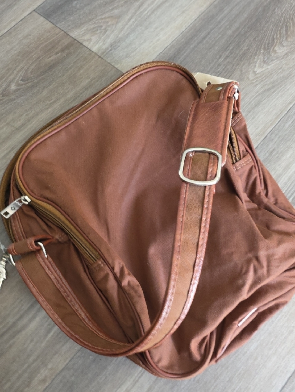 Samsonite Men's Rust Brown Messenger Crossbody Bag - Picture 10 of 12